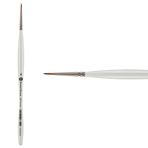 Borciani e Bonazzi UNICO Fiamatto Synthetic Series 820 Paint Brush, Round Size 4 - For Acrylic and Watercolor Painting - Ergonomic Handle, - 1 of 4