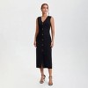 Women's Fitted Knit Maxi Bodycon Dress - A New Day™ Black - 3 of 4