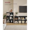 6-Cube Storage Shelf, Open Bookcase Organizer, 9.4" D x 25.8" W x 38.6" H, for Living Room, Office, Dining Room - 2 of 4