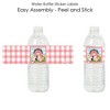Big Dot of Happiness Girl Farm Animals - Pink Barnyard Baby Shower or Birthday Party Water Bottle Sticker Labels - Set of 20 - 2 of 4