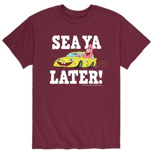 Men's - SpongeBob SquarePants - Sea Ya Later Patrick in Spongebob Car Short Sleeve Graphic T-Shirt - 1 of 4