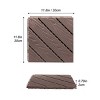 Syemin Carpet Tiles Plastic Composite Deck Tiles 35PCS, Composite Decking Resist Rust for Patios, Balconies, Rooftops, Decks, Gray, 11.8"*11.8"*0.79" - 3 of 4