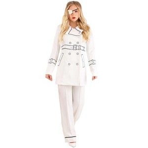 HalloweenCostumes.com Women's Kill Bill Elle Driver Trench Coat Halloween Costume | Adult Kill Bill Costumes - 1 of 4