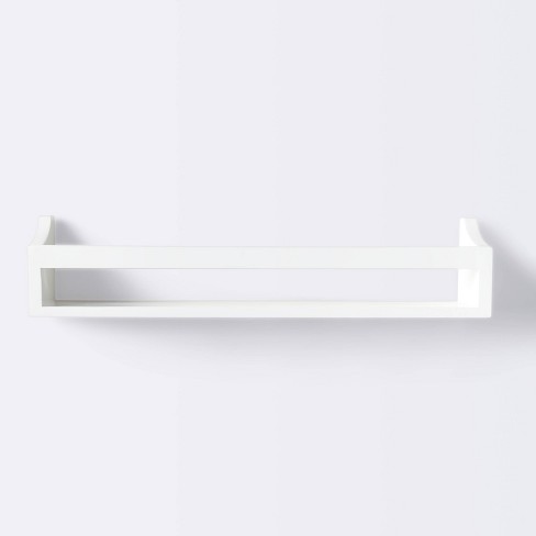 Floating Lines Single Shelves - White