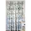 RLF Home Samanta Window Treatment 100% Cotton High-Quality Decorator Fabric Fully Lined Curtain Panels Blue - 2 of 4