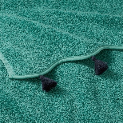 Scalloped Hand Towel Teal - Opalhouse™ designed with Jungalow™