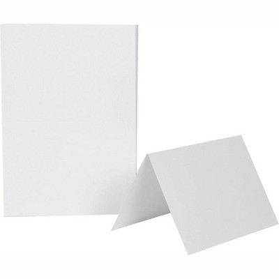 JAM Paper Blank Foldover Cards A6 Size 4 5/8" x 6 1/4" White 309923C