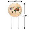 Colorful Rainbow Map Of The World Earth Globe Acrylic Cake Topper - 2 of 4