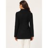 Allegra K Women's Long Sleeves Double Breasted Button Winter Outerwear Pea Coat - 4 of 4