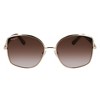 Salvatore Ferragamo SF 304S 745 Womens Butterfly Sunglasses Gold 58mm - 2 of 3