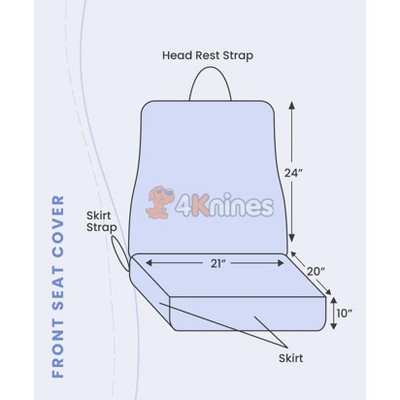 Black Quilted Waterproof Dog Car Seat Cover