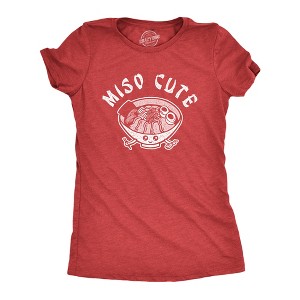 Womens Miso Cute Funny Saying Cool Graphic Design Fun Novelty Tee For Ladies - Crazy Dog Women's T Shirt - 1 of 4