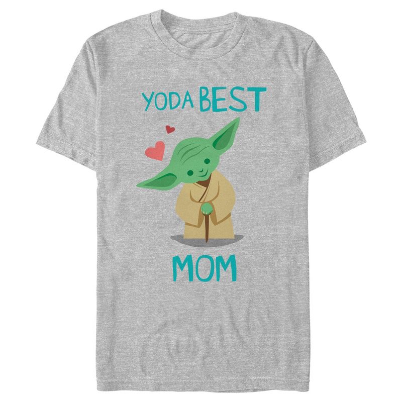 Men's Star Wars Mother's Day Best Mom Yoda T-Shirt, 1 of 6