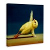 Stupell Industries Yellow Chick Stretching Yoga Canvas Art - 2 of 4