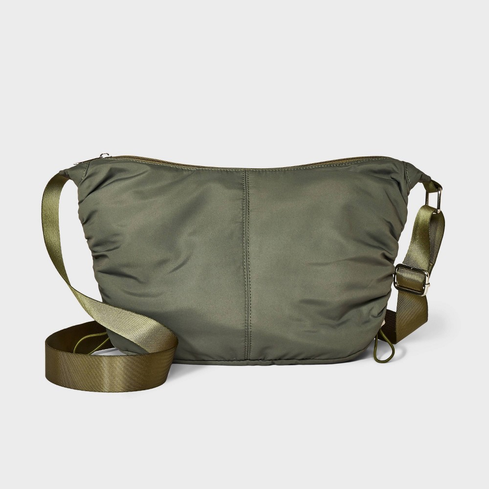 Photos - Women Bag Half Moon Crossbody Bag - Wild Fable™ Green