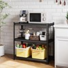 3/5-Tier Metal Shelving Unit, Garage Storage Shelves, 3850 Lbs Capacity, Adjustable Steel Storage Rack, Standing Workshop Shelving System - 2 of 4