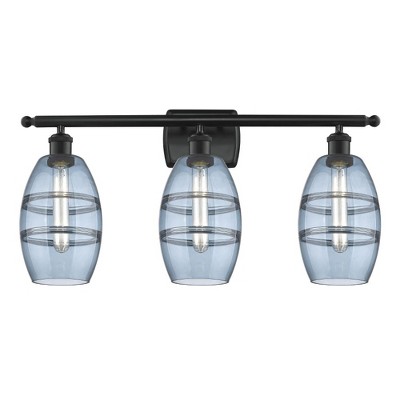 Vaz - 3 Light Bath Vanity In Industrial Style-9.13 Inches Tall and 25.88 Inches Wide