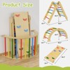 Huxxion 3 in 1 Pikler Triangle Set, Wooden Jungle Gym, Climbing Toys for Toddlers 1-3 Inside (Round-Rainbow) - 2 of 4