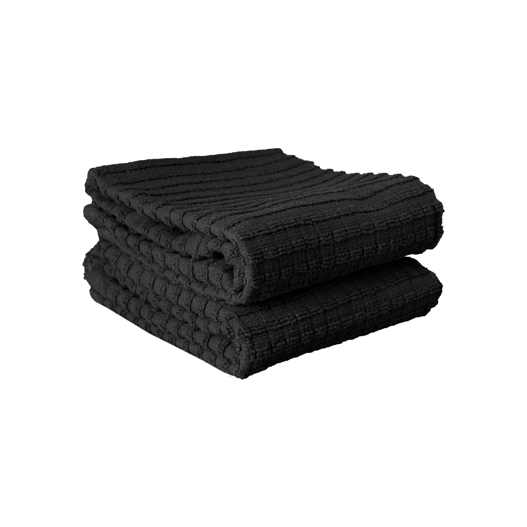 John Ritzenthaler Co. Royale Solid Kitchen Towels (2-pack), Black