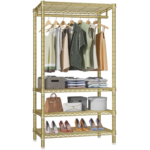 Vipek V5 Garment Rack Heavy Duty Clothes Rack, Freestanding Clothes Closet Clothing  Rack, Max Load 890lbs, Gold : Target