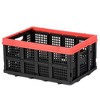 Magna Cart 150-Pound Weight Capacity Foldable Hand Truck Cart w/Bungee Cord & 22" x 16" x 11" Collapsible Plastic Storage Crate - 3 of 4