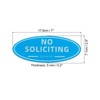 Unique Bargains Acrylic Self-Adhesive Home Business No Soliciting Sign 2 Pcs - 2 of 4