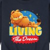 Men's - Garfield - Living The Dream Graphic Fleece Sweatshirt - 2 of 4