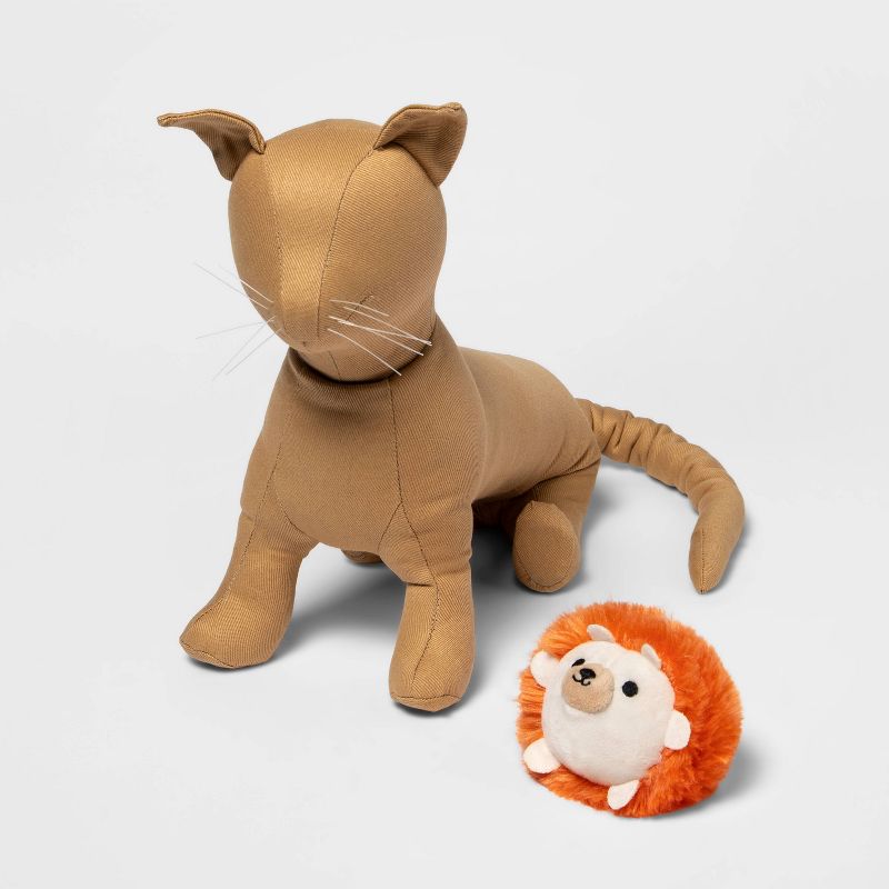 Hedgehog Plush Cat Toy - Orange - Boots &#38; Barkley&#8482;, 2 of 4