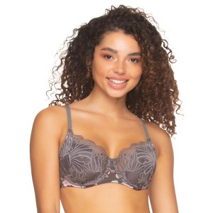 Paramour by Felina Women's Tempting Plush All Over Lace Underwire Bra - 1 of 3