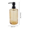 Unique Bargains Elegant Twill Pattern Soap Pump Dispenser for Bathroom 16.9oz 1 Pc - 4 of 4