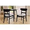 Sapphtopaz Modern Upholstered Wooden Dining Chairs Set of 2, Armless Kitchen Chairs with Solid Back for Dining Room, Kitchen - 2 of 4