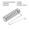 Unique Bargains Tent Spring Buckle Heavy Type Stainless Steel Rope Tensioner Silver 4.7"x1.5" - 4 of 4