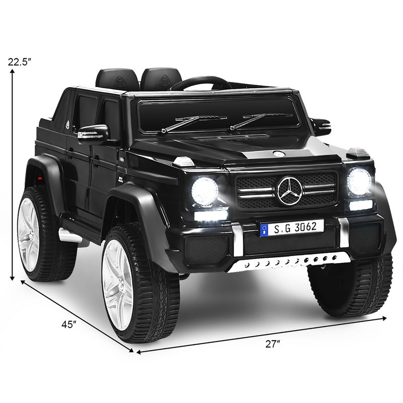 Costway Mercedes Benz 12V Electric Kids Ride On Car  RC Remote Control W/Trunk, 5 of 11