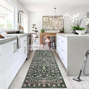 Area Rug, Mottled Boho Design, Durable Non-Shedding Carpet for Living Room, Kitchen & Coffee Table - 1 of 4