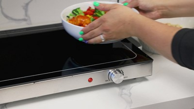 2025 Upgraded Food Warming Mat – 7 Temp Levels, 8 Timer Settings, Fast Heating For Buffets & Parties