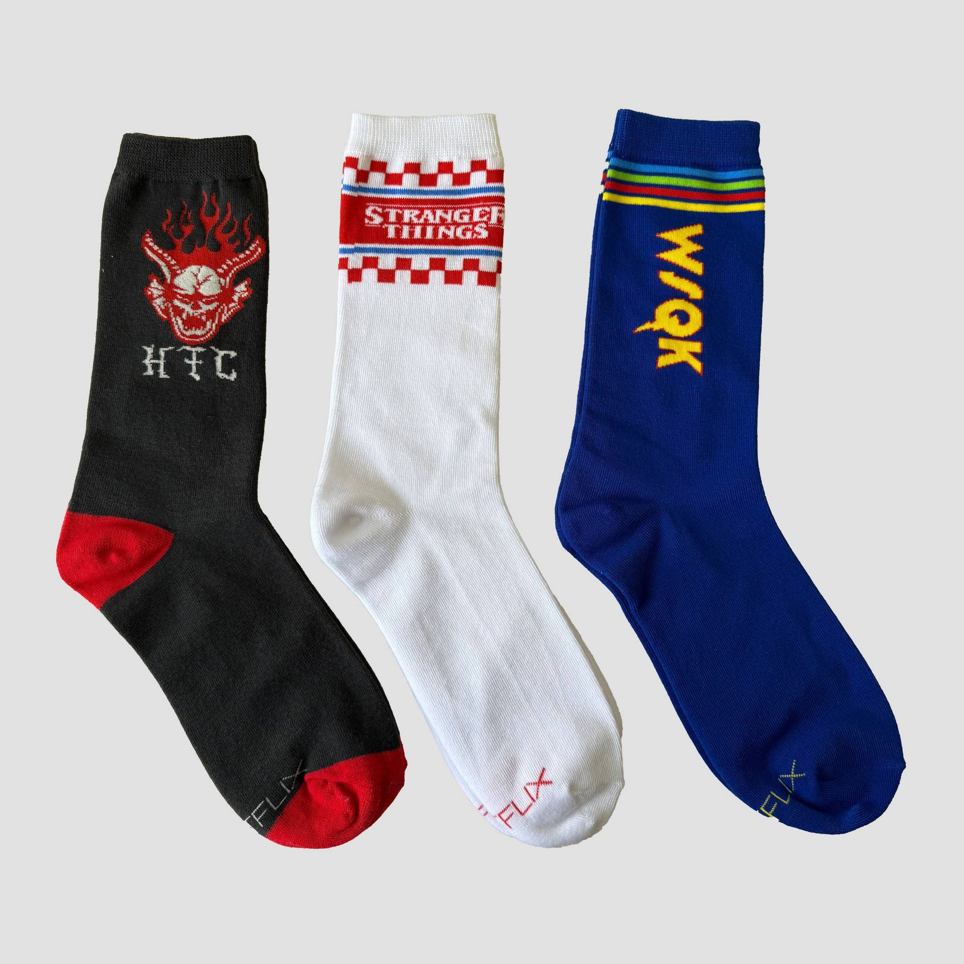 Stranger Things Men's Radio Demons Socks - 6-12
