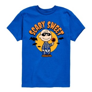 Boys' - Peanuts - Scary Sweet Short Sleeve Graphic T-Shirt - 1 of 4