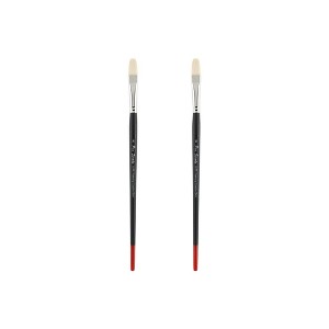 Creative Mark Powercryl Ultimate Acrylic Paint Brushes - Filbert Assorted Sets of 2, Artist Paint Brushes, 3 Diameters of Synthetic Hair Filament, - 1 of 4