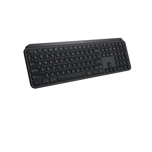 Logitech Mx Keys Advanced Full-size Wireless Bluetooth Scissor Keyboard  With Backlit Keys - Black : Target