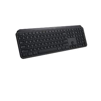 Logitech MX Keys Advanced Full-Size Wireless Bluetooth Scissor Keyboard with Backlit Keys - Black
