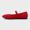 Women's Shiloh Knit Mary Jane Flats - A New Day™ Black - 2 of 4