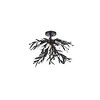 Elegant Lighting Priscilla 23 inch flush mount in black - 3 of 4