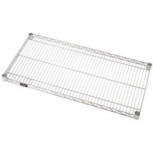 Quantum Storage Systems Wire Shelf, 42"W X 14"D, 600 - 800 Lb. Capacity, Chrome Plated Finish, Nsf - 1 of 2