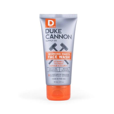 Duke Cannon Supply Working Man's Face Wash - Trial Size - 2 fl oz