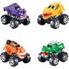 Joyfy 16 Packs Valentines Day Pull Back Monster Truck Toys with Cards for Kids' Classroom Exchange Gifts Valentine Party Favor Toys - 3 of 4