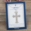 Anna-Kaci Silver Tone Crystal Rhinestone Cross Patonce Fashion Necklace with Message Card Envelope Jewelry Gift - 3 of 4