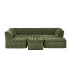 GDFStudio Wynne Modern 135" U-Shaped Chenille Upholstered 5-Seater Sectional Sofa with Ottoman - 4 of 4