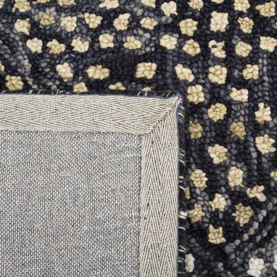 Trace Ivory and Navy Hand-Tufted Wool Area Rug