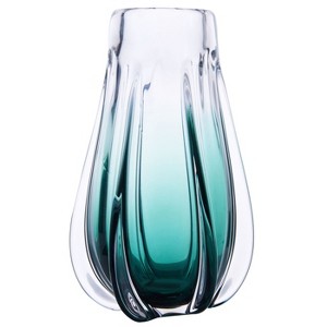 Luxury Lane Hand Blown Laine Art Glass Vase - 1 of 4