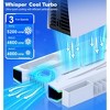 Beboncool PS5 Silm Stand with Cooling Fan for 2020 Playstation 5 Disc Digital Console PS5 Silm White - 3 of 4